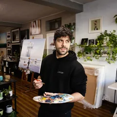 David Catá en su estudio