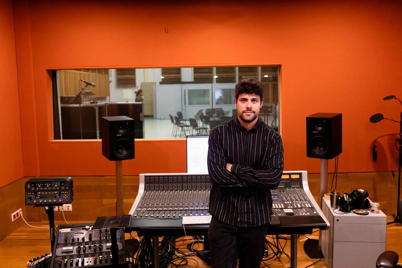 David Catá en Estudios Mans (A Coruña)