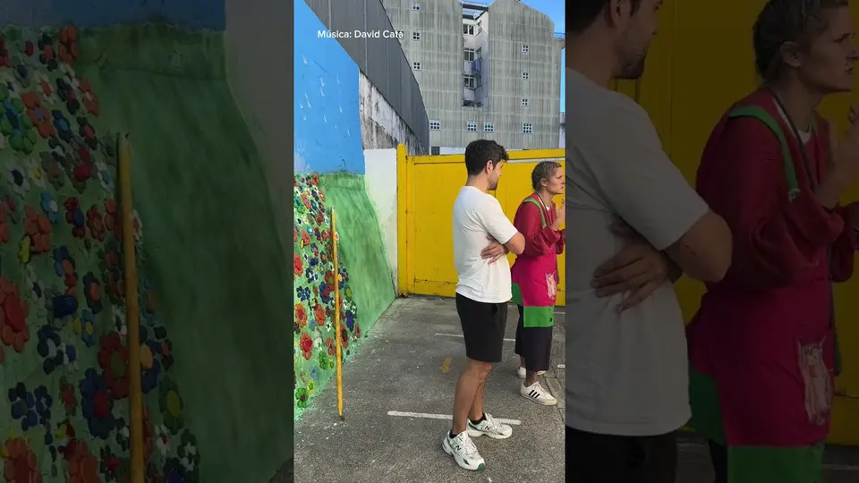 Mural workshop — Colegio San Roque